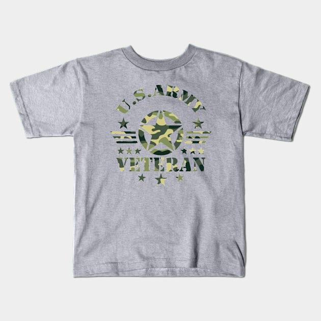 us army veteran Kids T-Shirt by kangaroo Studio